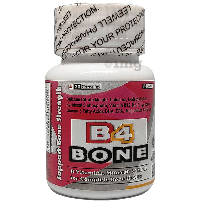B4 Bone Mineral Density (BMD), Osteoporosis & Bone Strength Vitamins Supplement Softgel Capsule