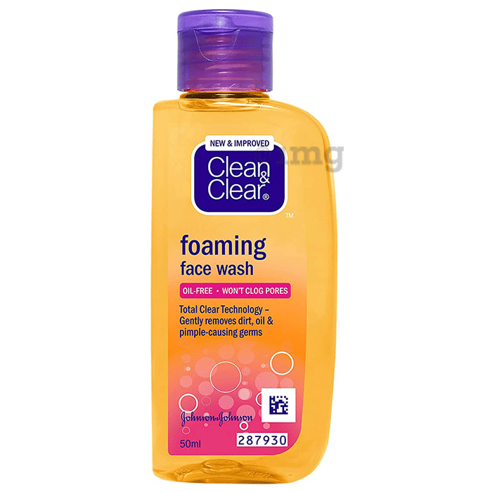 Clean & Clear Foaming Face Wash Buy bottle of 50 ml Face Wash at best