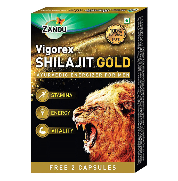 Zandu Vigorex Shilajit Gold Capsule |  For Stamina, Energy & Vitality