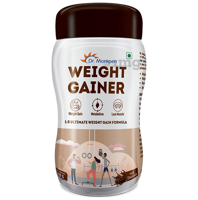 Dr. Morepen Weight Gainer for Metabolism & Lean Muscles | Flavour Irish Chocolate
