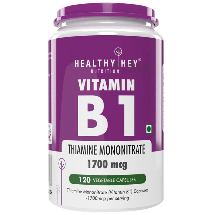 HealthyHey Nutrition Vitamin B1 1700mcg Vegetable Capsule