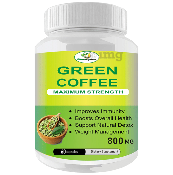 Fitness Prime Maximum Strength Green Coffee Nutrition & Wellness Support Capsule