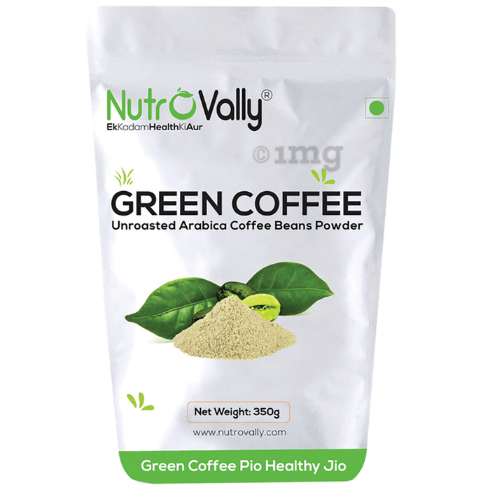 Nutrovally Unroasted Green Coffee Beans Powder (350gm Each)