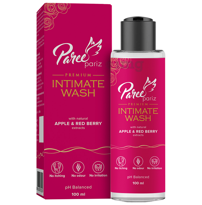 Paree Pariz Premium Intimate Wash with Natural Apple & Red Berry Extracts