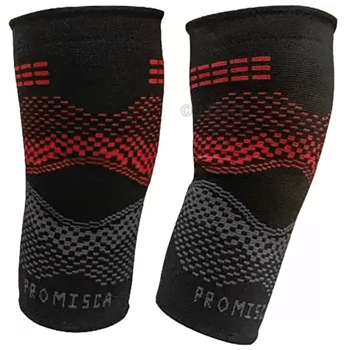 Promisca Unisex Compression Knee Cap Small Red