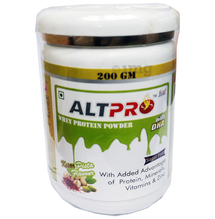 Altpro Kesar Pista Sugar Free Whey Protein Powder: Buy jar of 200 0 gm Altpro Kesar Pista Sugar Free Whey Protein Powder: Buy jar of 200 0 gm
