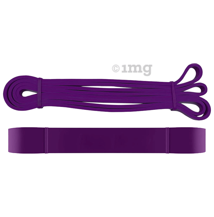Boldfit Heavy Resistance Band for Exercise & Stretching Purple 30-45kg