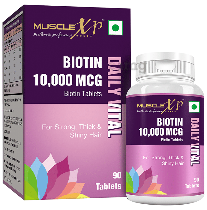 MuscleXP Biotin 10000mcg Daily Vital Tablet