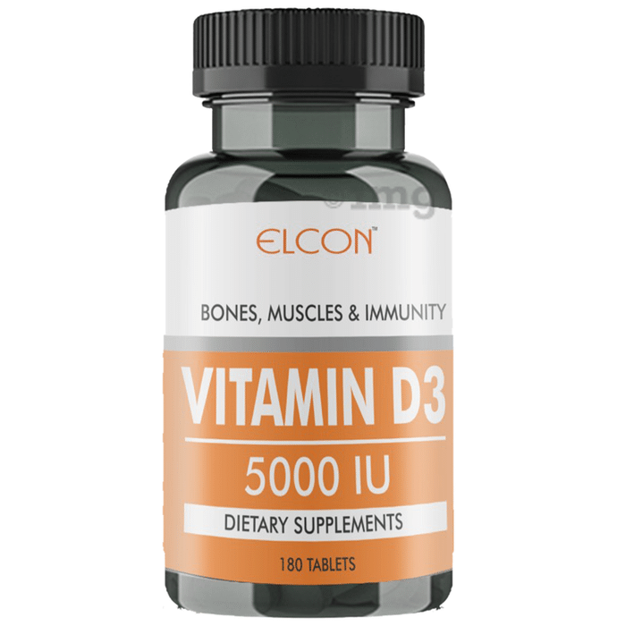 Elcon Vitamin D3 5000IU Tablet