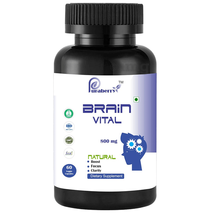Puraberry Brain Vital 800mg Veggie Capsule