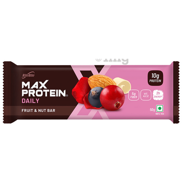 RiteBite Fruit and Nut Max Protein Daily Bar