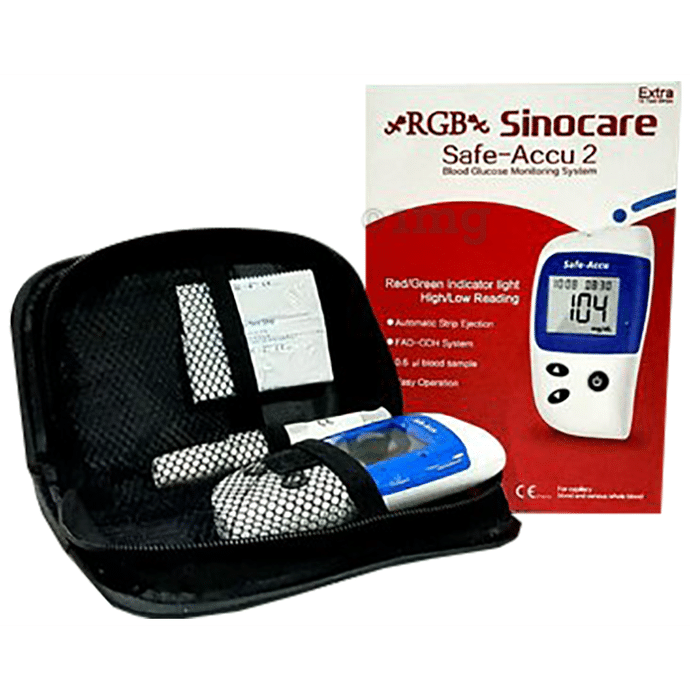 RGB Sinocare Safe-Accu 2 Blood Glucose Monitoring System