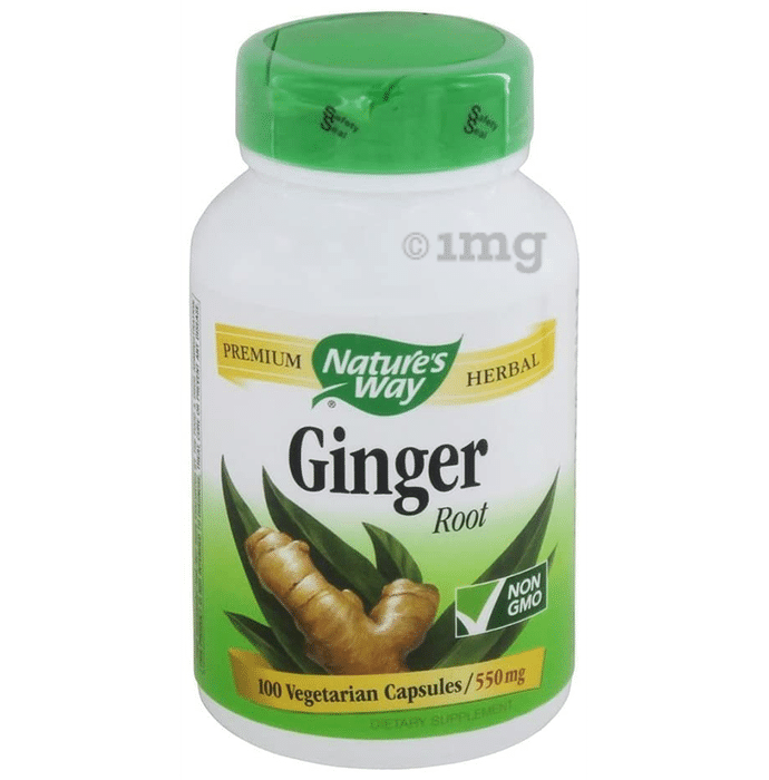 Nature's Way Ginger Root 550mg Vegetarian Capsule