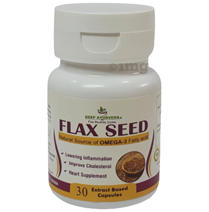 Deep Ayurveda Flax Seed Extract Based Capsule