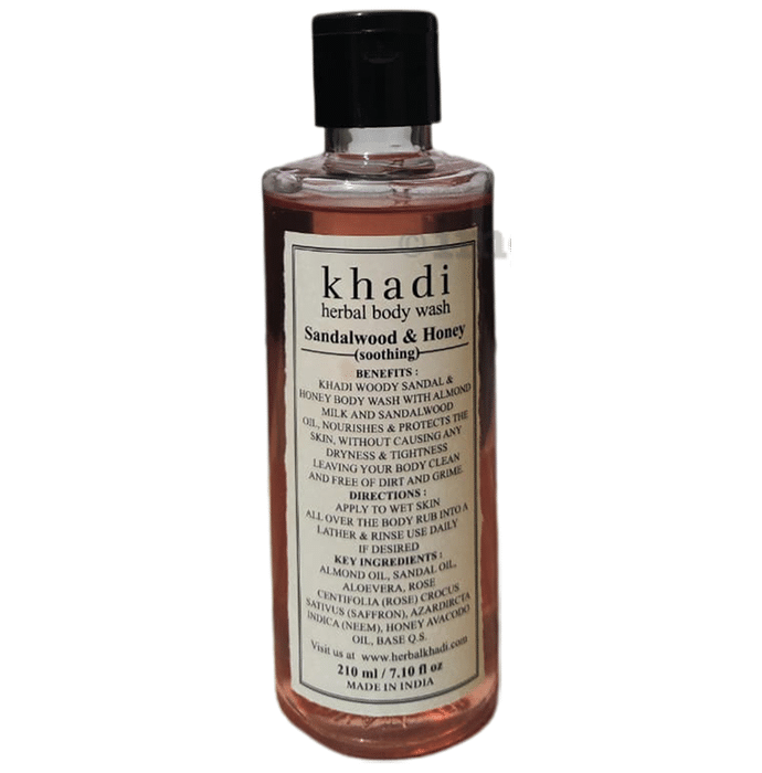 Khadi Herbal Body Wash Sandalwood & Honey Soothing