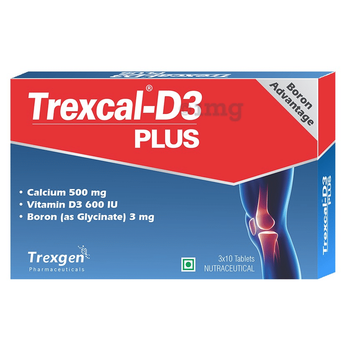 Trexgen Trexcal-D3 Plus Calcium, D3, Boron Glycinate Tablet