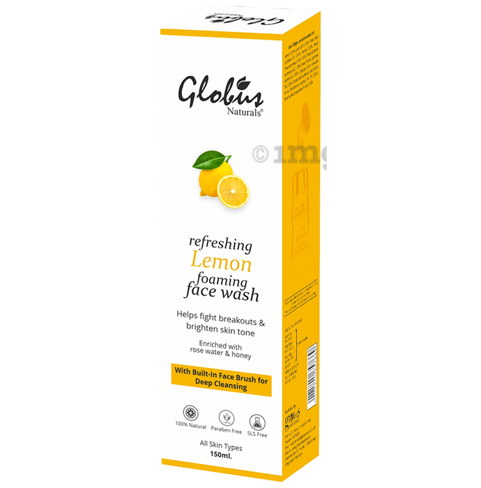 Globus Naturals Lemon Foaming Face Wash