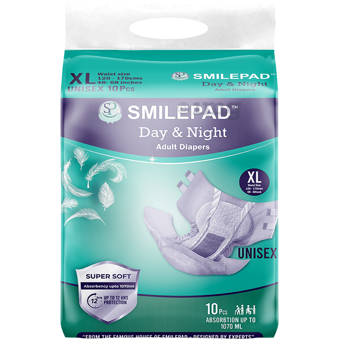 Smilepad Day & Night Adult  Open Type Diaper XL