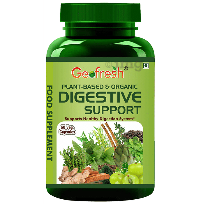 Geofresh Natural Plant Based & Organic Digestive Support Veg Capsule