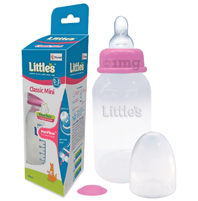 Little's Classic Feeding Bottle Mini Pink