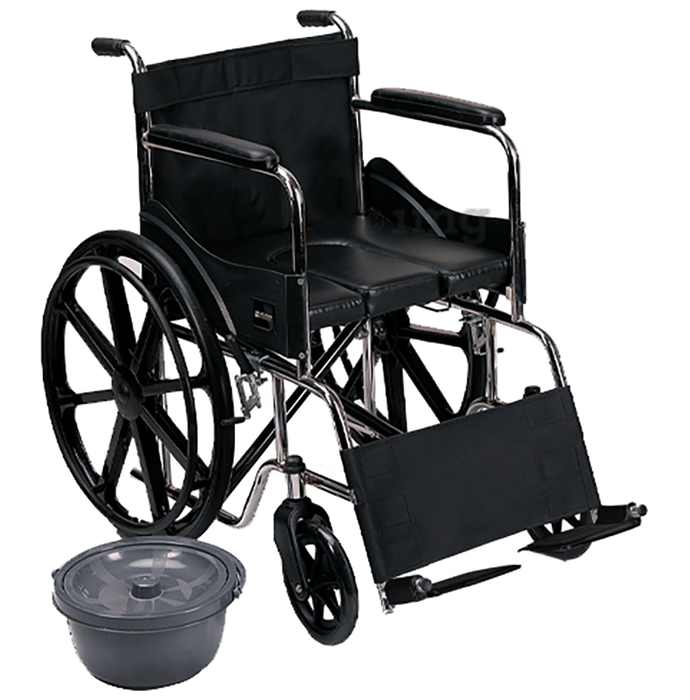 Arcatron Mobility FSC100 Foldable Commode Wheelchair
