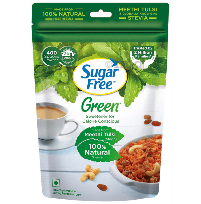 Sugar Free Green Stevia Sweetener Powder Buy packet of 400.0 gm Powder