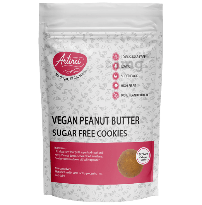 Artinci Vegan Peanut Butter Sugar Free Cookie
