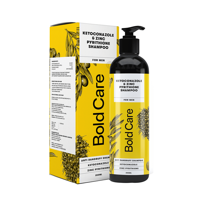 Bold Care Ketoconazole & Zinc Pyrithione Anti Dandruff Shampoo for Men