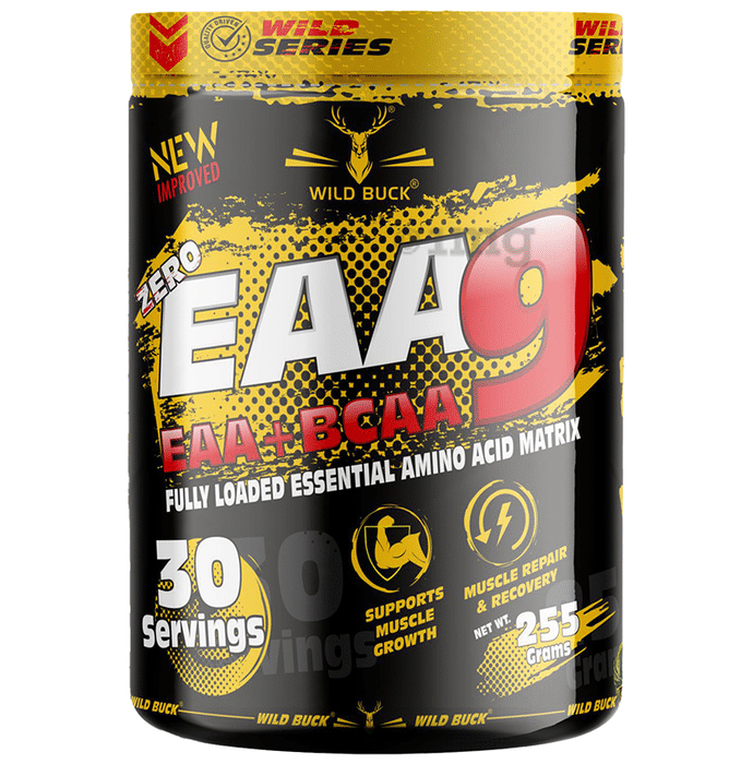 Wild Buck EAA+BCAA 9 Fully Loaded Essential Amino Acids Matrix Wild Berries