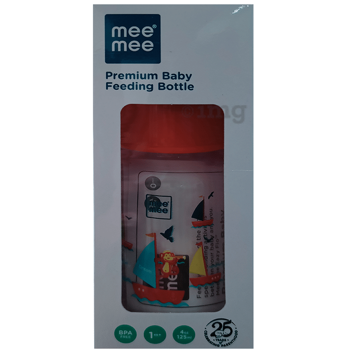Mee Mee Premium Feeding Bottle Red
