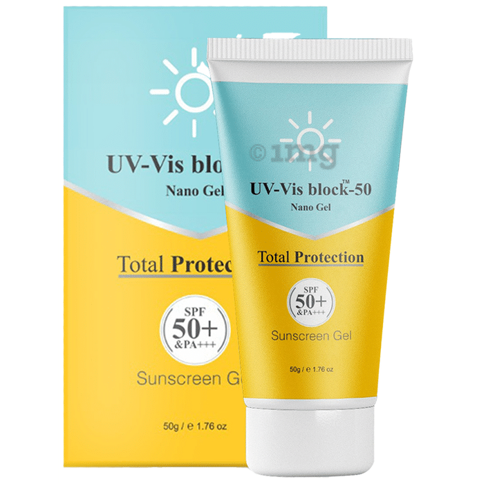 UV-Vis Block 50 Total Protection Sunscreen Gel SPF 50+ & PA+++