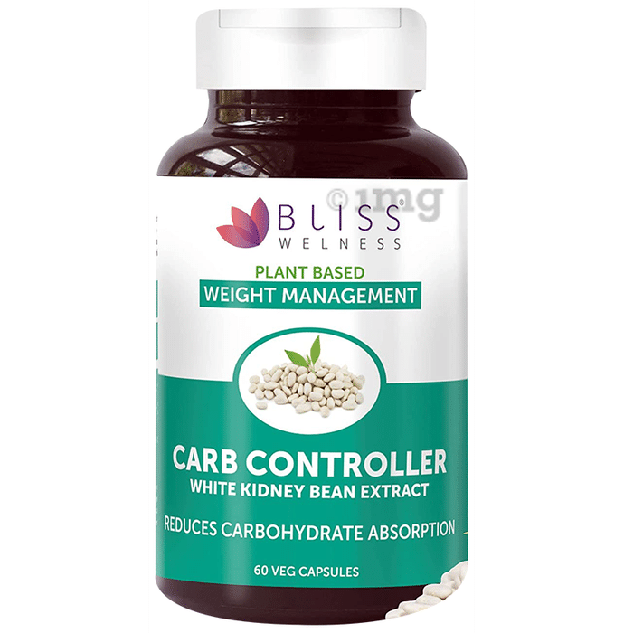 Bliss Welness Carb Controller White Kidney Bean Extract Vegetarian Capsule