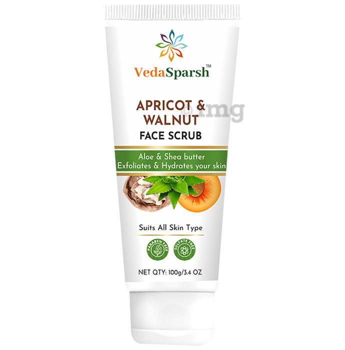 VedaSparsh Apricot & Walnut Face Scrub