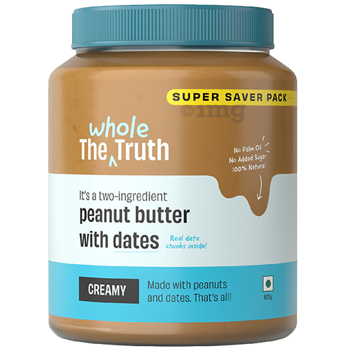The Whole Truth Peanut Butter with Dates Creamy Super Saver Pack