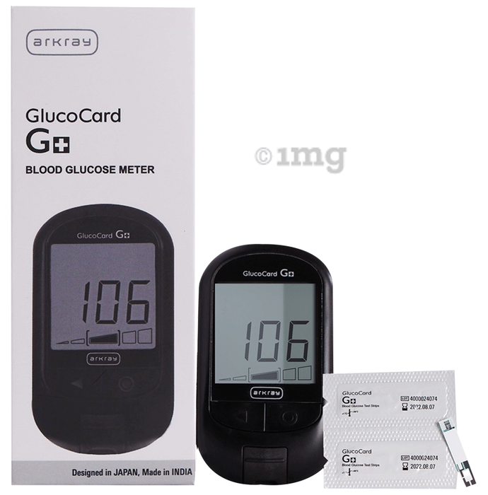 Arkray Glucocard G+ Blood Glucose Meter Glucometer with Test Strip (10)