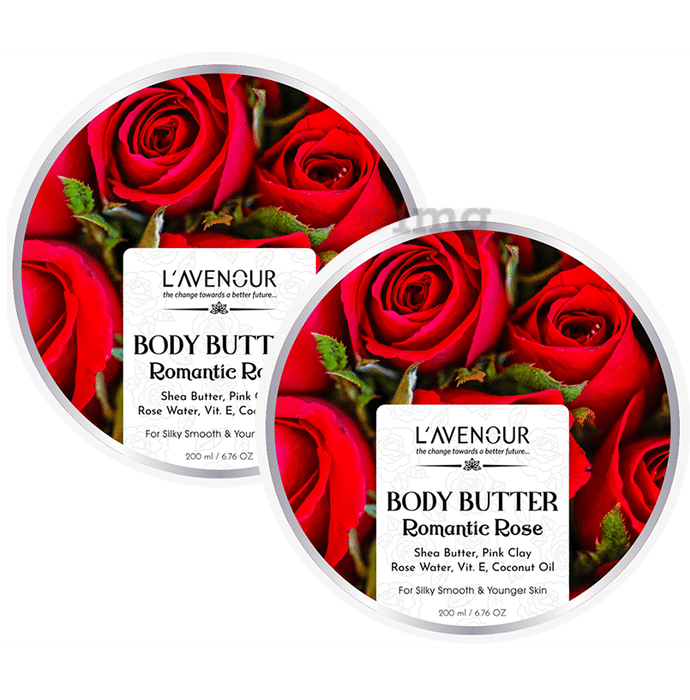 L'avenour Romantic Rose Body Butter (200ml Each)
