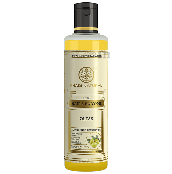 Khadi Naturals Herbal Hair & Body Oil Olive Oil