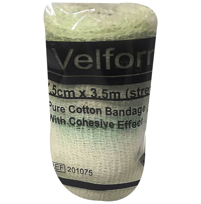Velform Pure Cotton Bandage 8cm x 4m