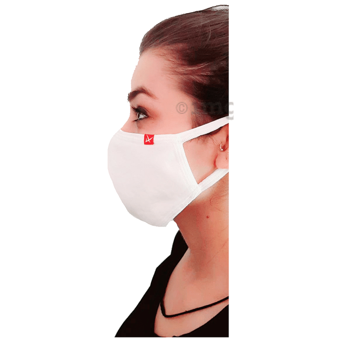 Adorna Reusable Face Mask White