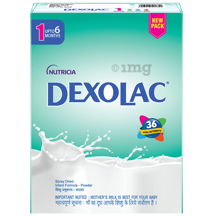 Dexolac 1 Infant Formula with Whey, Calcium & Iron | For Energy, Bones & Digestion