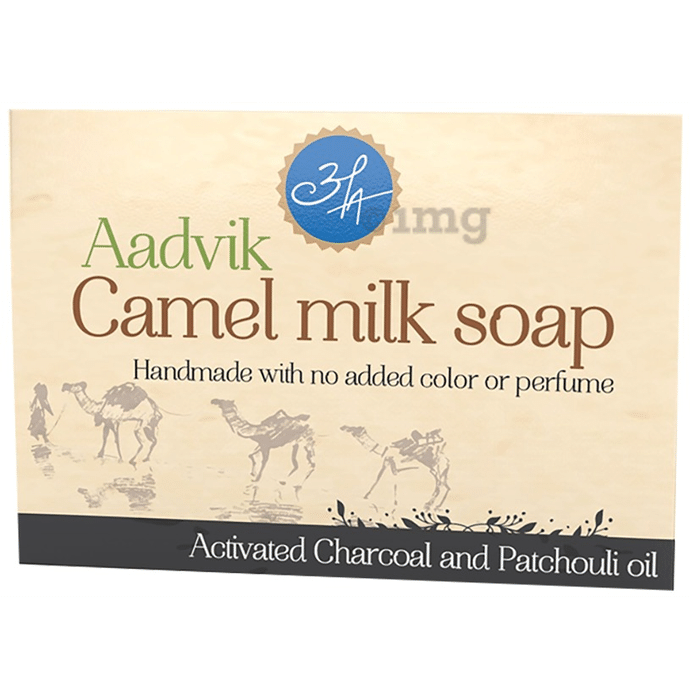 Aadvik Camel Milk Soap Activated Charcoal & Patchouli Oil
