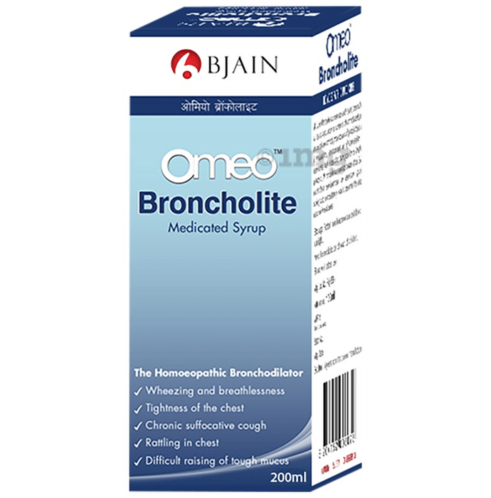 Bjain Omeo Broncholite Medicated Syrup