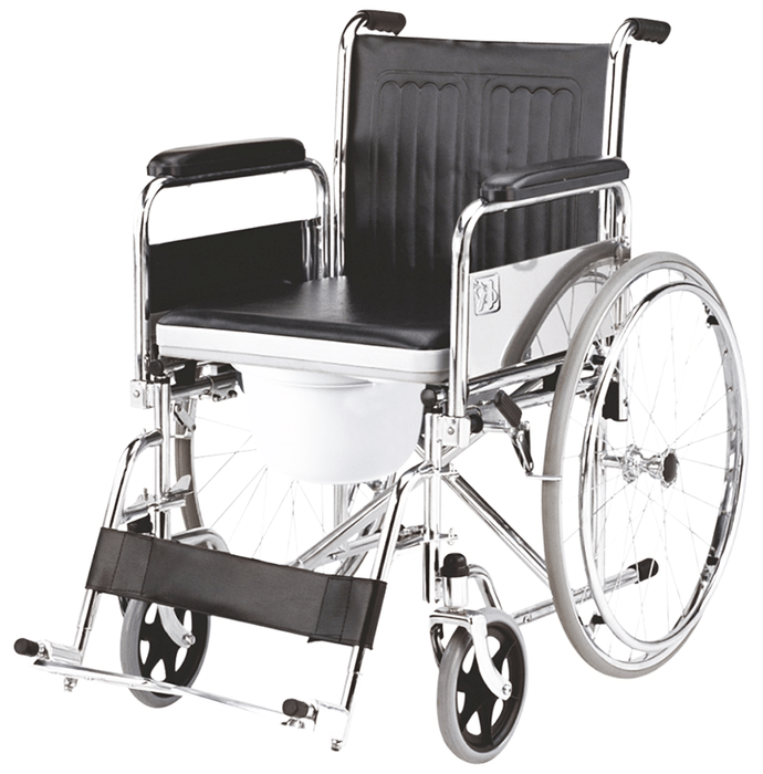 EASYCARE EC 681 High Configuration Commode Wheelchair Black