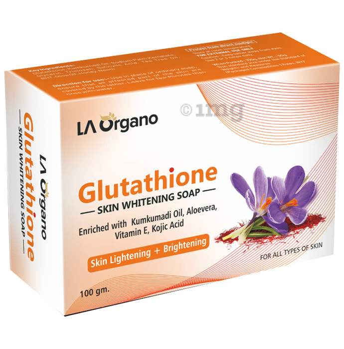 LA Organo Glutathione Skin Whitening Soap Kumkumadi Oil
