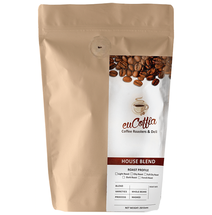 Eucoffia 100% Arabica Roasted Coffee Powder Medium Dark Roast Espresso