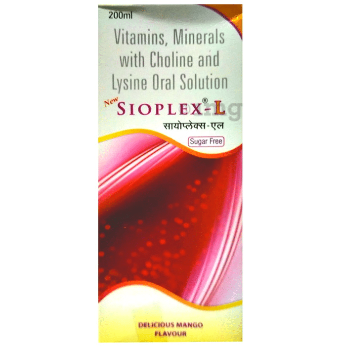 New Sioplex-L Oral Solution Delicious Mango Sugar Free