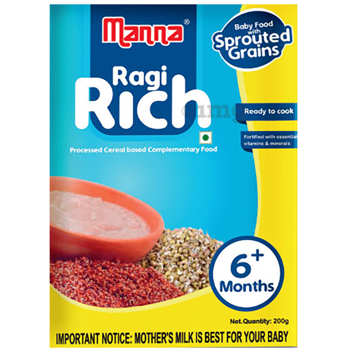 Manna Ragi Rich Baby Food with Sprouted Grains 6 Months