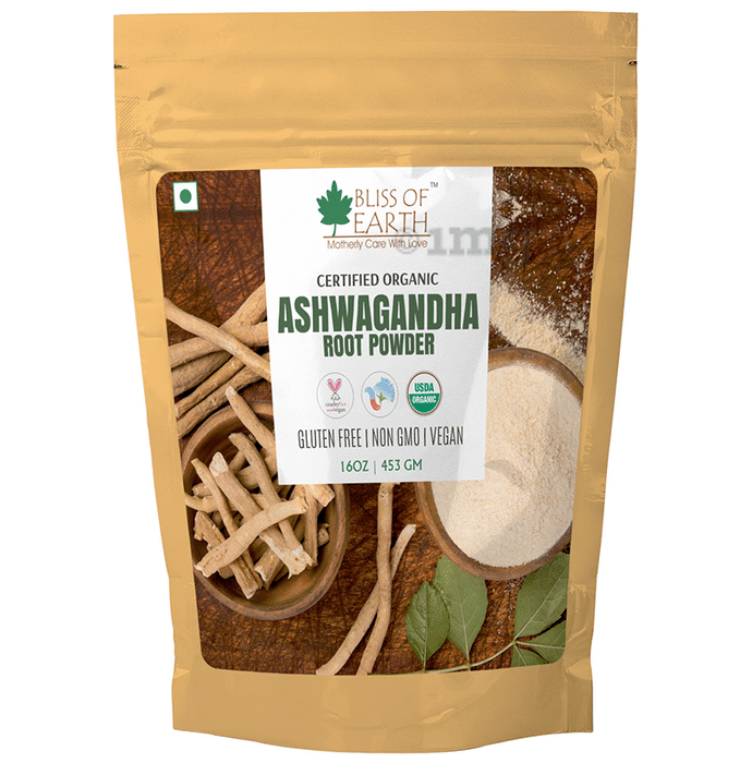 Bliss of Earth Certified Organic Ashwagandha Root Powder