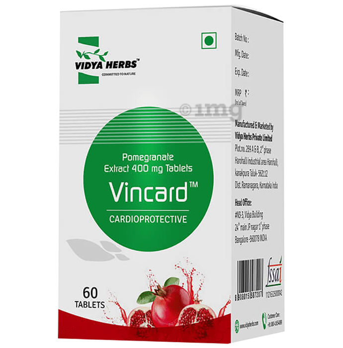 Vidya Herbs Vincard Cardioprotective Tablet