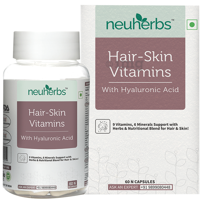 Neuherbs Hair Skin Vitamins with Turmeric Extract Capsule: Buy bottle ...